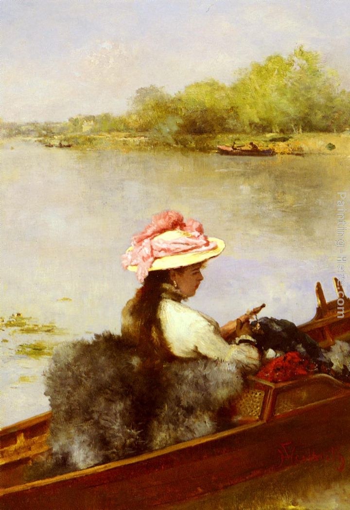 Ferdinand Heilbuth La Promenade Sur Le Lac